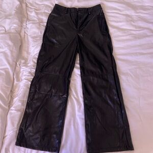Shein petite faux leather pants size M